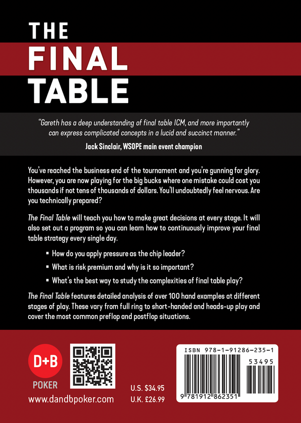 The Final Table : play your best poker when the most is at stake The Final Table : play your best poker when the most is at stake