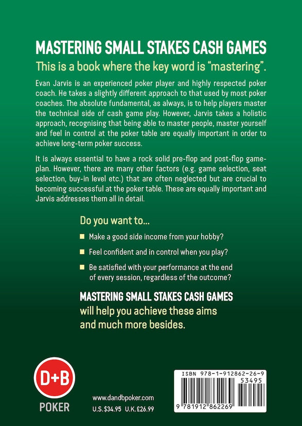 Book - Mastering Small Stakes Cash Games Book - Mastering Small Stakes Cash Games