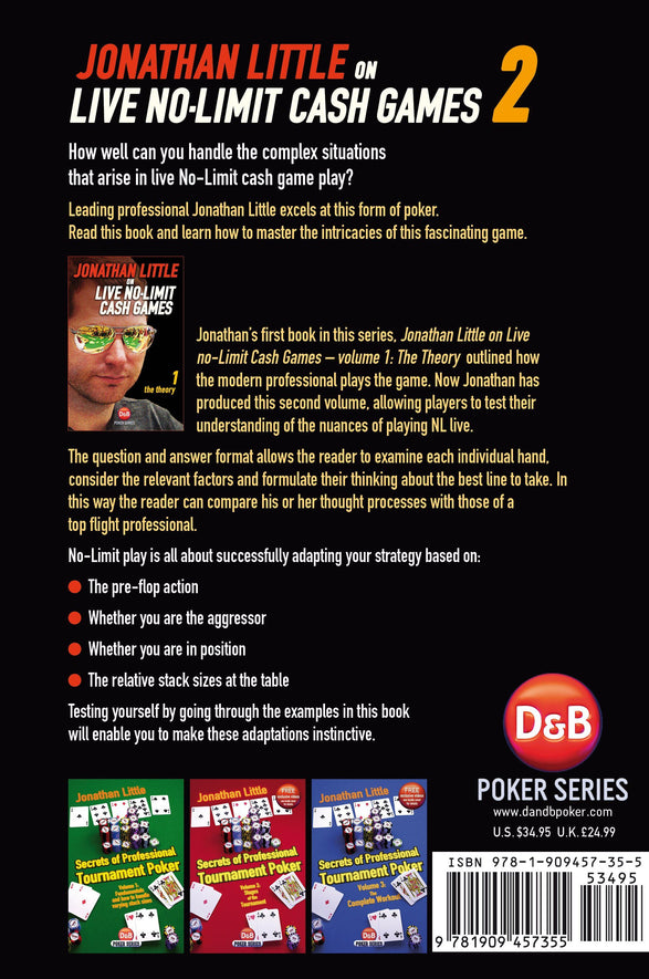 Book - Jonathan Little On Live No-Limit Cash Games, Volume 1 Book - Jonathan Little On Live No-Limit Cash Games, Volume 1