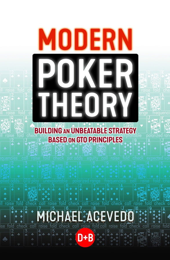 Modern Poker Theory book and ebook: front cover Modern Poker Theory book and ebook: front cover