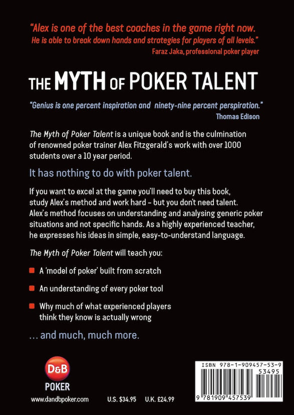 Book - The Myth Of Poker Talent Book - The Myth Of Poker Talent