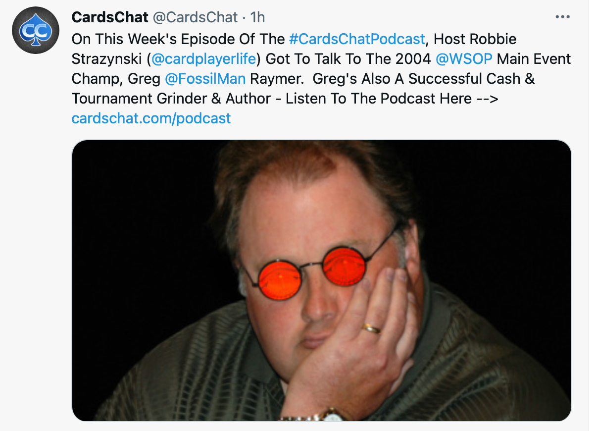 Greg Rayer Greg Raymer appears on the CardsChat podcast – D&B Poker - Books ...