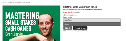 Mastering Small Stakes Cash Games - eBook now available