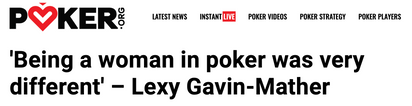 Lexy Gavin-Mather interview on poker.org