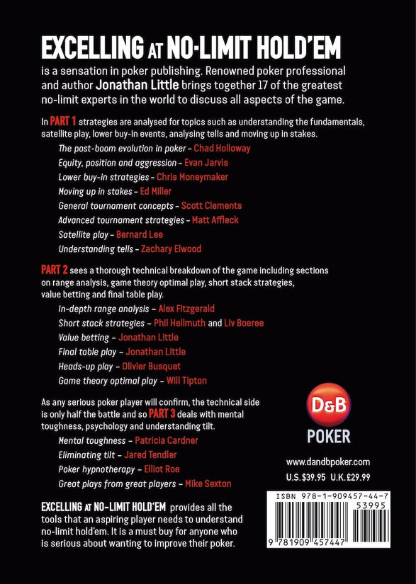 Book - Jonathan Little's Excelling At No-Limit Holdem